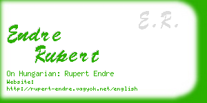 endre rupert business card